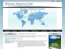 Tablet Screenshot of globalmarketingcorp.com